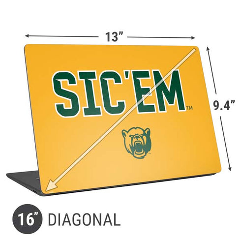 Baylor University Sic Em Universal Laptop 16in (13 x 9.4in) Skin